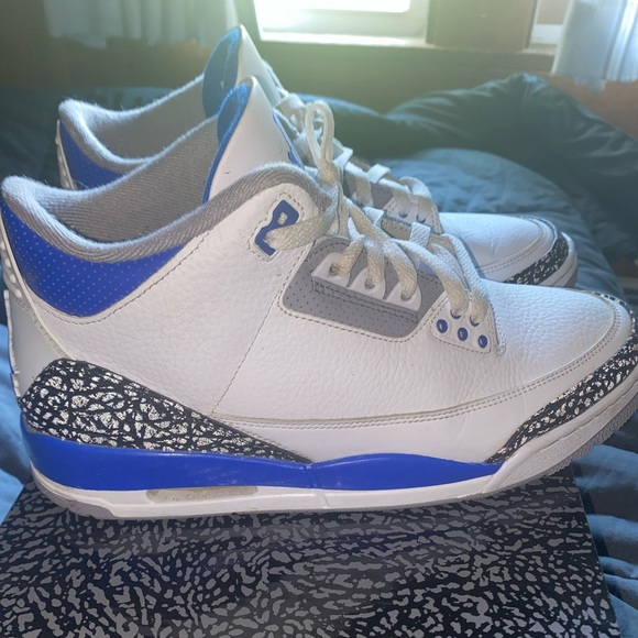 JORDAN 3 RETRO RACER BLUE - Picture 3 of 8